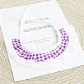 Purple gingham pet bib with white eyelet lace trim for cats and small dogs accessory - One Size (22cm Lace) / Purple Check (No Bow)