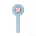 Spazzola autopulente per cani e gatti in graziosi colori blu pastello e rosa - Motivo a Vortice / Blu