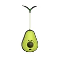 Avocado tumbler cat toy featuring a catnip ball and treat dispenser on white background. - Avocado Green