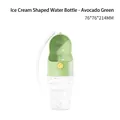 Draagbare avocadogroene ijsvormige waterfles voor huisdieren voor reizen en wandelen - IJs / 280ml / Avocadogroen