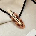 Stilvolle Haarspange mit Leopardenmuster aus Acryl für nahtloses Styling und täglichen Gebrauch - Hellkaffee