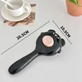 Cute black bear cat brush with pink paw button for easy hair removal and grooming size. - Cartoon Bear Style (JY-CWS-2408071) / OPP Bag / Black