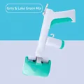 Portable pet pooper scooper for dogs, handheld waste picker in grey and lake green - Grey & Green (qjyp-31) / Single Piece