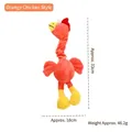 Peluche pour chien en forme de poulet orange avec couineur pour le jeu interactif - Poulet Orange