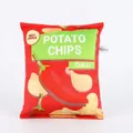 Juguete de peluche para perros con forma de bolsa de patatas fritas picantes color rojo - Rojo Chile