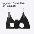 Hamac de toilettage noir pour animaux avec sangle de taille pour chiens - Style de Ceinture / XS / Noir
