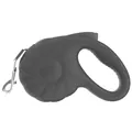 5M heavy duty automatic retractable dog leash with ergonomic handle and pumpkin texture - Black / 5M