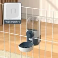Distributeur d'eau suspendu automatique avec support mural pour cages d'animaux - Distributeur d'eau / Bleu
