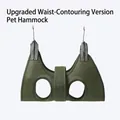 Hamac de toilettage respirant vert foncé pour chien avec sangle et crochets - Style de Ceinture / XS / Vert Foncé
