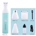 Complete pet grooming kit with electric hair clipper, nail grinder and shaver heads. - Four In One Set / Mint Green