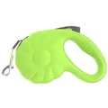 5m automatic retractable green dog leash with ergonomic handle and spiral pumpkin design - Green / 5M
