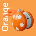 Smartes interaktives elektrisches Fußball-Spielzeug für Katzen und Hunde in Orange - Fußballförmig / Orange