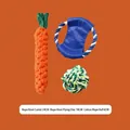Durable woven cotton rope dog toy set including 24cm carrot, 18cm frisbee and 6cm ball - Frisbee Style / Three-Piece Set