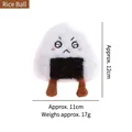 Jouet en peluche onigiri pour chien avec couineur, jouet interactif de 12 cm - Onigiri Boule de Riz