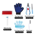 5-teiliges Haustier-Pflegeset mit Bürste, Handschuh, Nagelknipser und Kamm - Luxus 5-Teiliges Set / Mehrfarbig