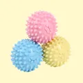 Set di tre palline colorate con punte in TPR per cani per la pulizia dei denti e gioco - Palla con Punte Macaron (Silenziosa) / 6cm
