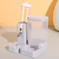 Automatic 2-in-1 small pet gravity feeder and 80ml water dispenser set for hamsters - Hamster Feeder (Grey)