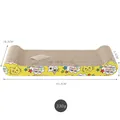 Tiragraffi per gatti in cartone ondulato con design a cartoni animati, 43,3 cm, peso 330 g - Forma di osso