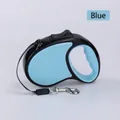 Blue and black automatic retractable dog leash for walking small to medium pets - 3m / Blue