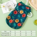 Leichte Sommer-Haustierweste mit Blumendruck und Sonnenschutz für kleine Hunde und Katzen - XS / Oberteile / Blume
