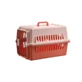 Tragbare Transportbox für Katzen und Hunde in Pink und Orange - Orange / Für Haustiere bis 6kg (Ohne Matte)