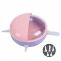 Pink bionic pet nursing bowl with multiple teats for feeding newborn kittens and puppies - Pink