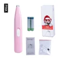 Kit per la toelettatura di animali rosa con tagliacapelli a batteria e manuale - Set Batteria / Rosa