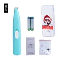 Tagliacapelli elettrico professionale per animali a batteria, azzurro con accessori - Set Batteria / Blu