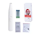 Kit tagliacapelli per animali domestici cordless bianco con batterie e manuale - Set Batteria / Bianco