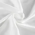 Close-up of elegant white satin fabric texture with soft drapes and subtle luster - S / Top And Bottom / White