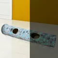 Tunnel pieghevole per gatti fosforescente con motivo spaziale per gioco divertente - Astronave Fluorescente