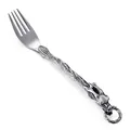 Retro stainless steel fork with intricate 3D Chinese dragon relief handle design - Dining Fork (KTA036-BD)