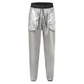 Pantalon de sauna argenté pour homme avec taille élastique à cordon et poches latérales. - S / Bas / Revêtement argenté