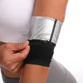 Silver lining sauna sweat arm trimmers 2-pack for fitness and arm toning training - Silver