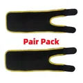 Adjustable neoprene sweat arm bands for women fitness, pair pack in black and yellow - Yellow (1 Pair)