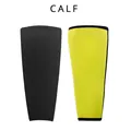 Professional black and yellow neoprene calf sleeves for sweat-enhancing sports training - M / Calf Trimmers / 2-Piece Set