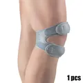 Adjustable grey compression patella strap knee brace for sports and joint support, 1 piece - One Size (Single) / Gray