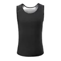 Gilet de sauna noir pour hommes pour le fitness et la perte de poids avec doublure thermique - 2XL/3XL / Hauts / Revêtement argenté