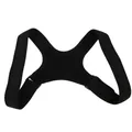 Adjustable black posture corrector back support brace for posture correction and relief. - Medium / Black