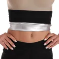 Ceinture de sudation en ions d'argent pour femmes, gaine amincissante pour fitness. - 4XL/5XL / Argent