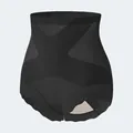 Culotte gainante haute avec design croisé sans couture en noir pour femmes - M / Bas / Noir