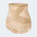 Culotte gainante sans couture à taille haute avec contrôle du ventre en nude - M / Bas / Chair