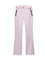 Warme, schmale Damen-Skihose in Pink mit schwarzen Reißverschlüssen für den Wintersport. - S / Unterteile
