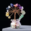 Albero della vita fatto a mano con ghiaia di cristallo naturale a sette colori - Cristallo arcobaleno