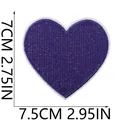 Detailed view of purple heart embroidered patch with dimensions 7.5cm width by 7cm height - Purple Heart (X26LB-11-44) / 1 Piece/Pack (7.5x7cm) / Purple