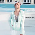 Veste légère de protection solaire vert menthe pour femme, respirante et anti-UV - M / Hauts / Vert menthe