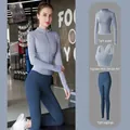 Set fitness yoga 3 pezzi blu-grigio con giacca, reggiseno sportivo e leggings - Taglia S / Set / Blu Lago + Blu Balena