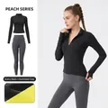 Ensemble de yoga slim avec doublure polaire en noir étoilé et gris fusil - 2XL / Haut Et Bas / Noir Étoilé + Gris Fusil