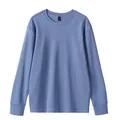 Felpa classica da uomo a girocollo in blu, maglia a maniche lunghe stile casual - Blu