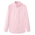 Klassiek lichtroze herenoverhemd met lange mouwen van katoen en stijlvol borstzakje - XL/41 / Tops / Roze